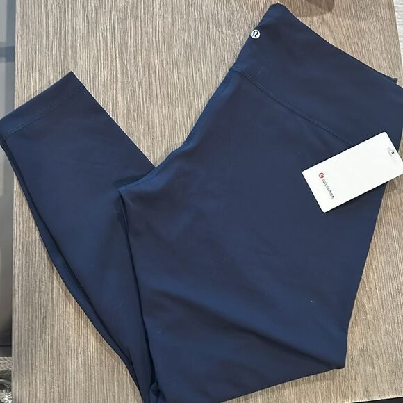 Lululemon Wunder Train High-Rise Tight 28" True Navy size‎ 20 NWT blue - Picture 2 of 5